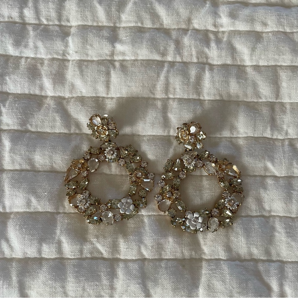 J Crew Floral Earrings